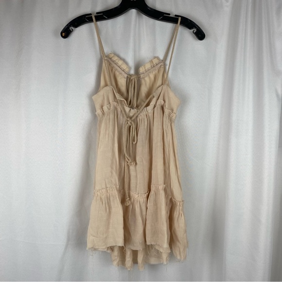 Vintage Melrose & Market Distressed Cream Mini Dress - Picture 5 of 6